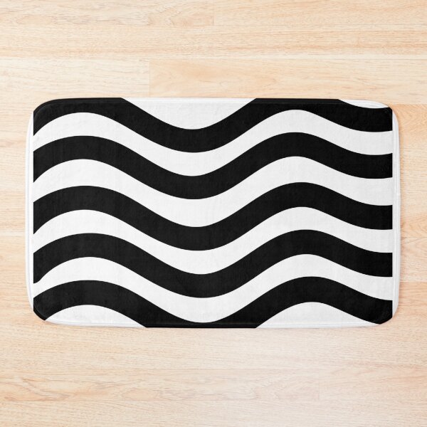 Item preview, Black and White Wavy lines designed and sold by BirdsnStuff.