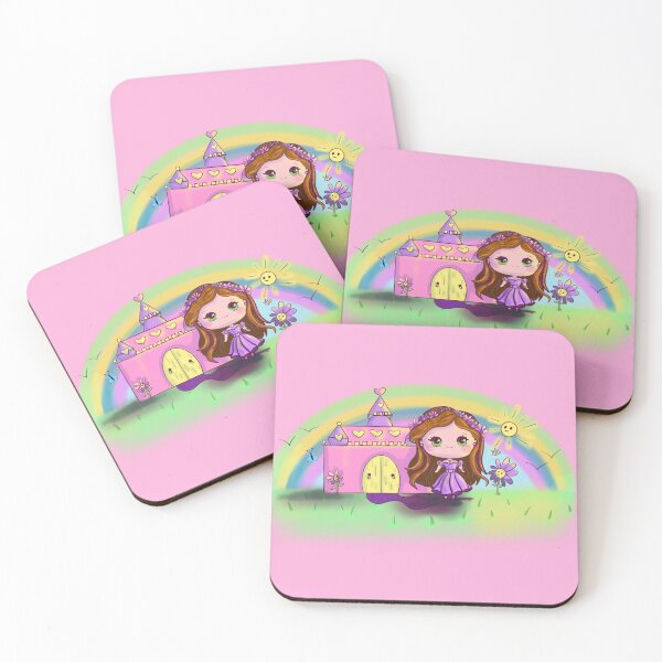 Item preview, Kawaii princess with castle and nature designed and sold by altairaleon.