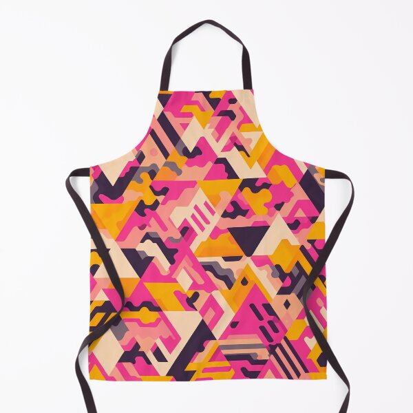 Item preview, Vivid Geometric Camo - Triangle & Organic Pattern in Pink & Orange Tones designed and sold by JohnnyVillas.