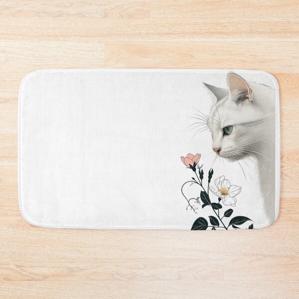 Item preview, White cat paint designed and sold by Filotecnia.