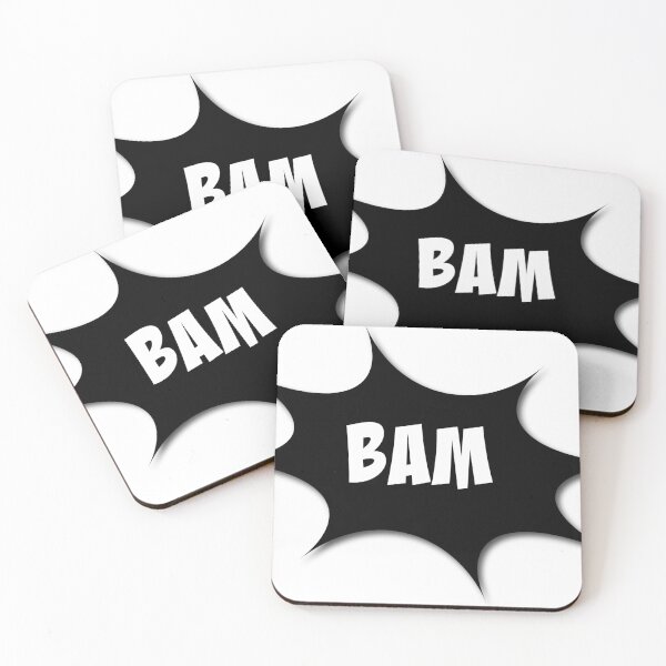 Item preview, Comic Sound Bubble - BAM Black and White designed and sold by UncommonEveryday.