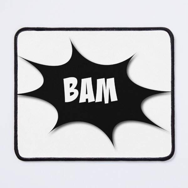 Item preview, Comic Sound Bubble - BAM Black and White designed and sold by UncommonEveryday.
