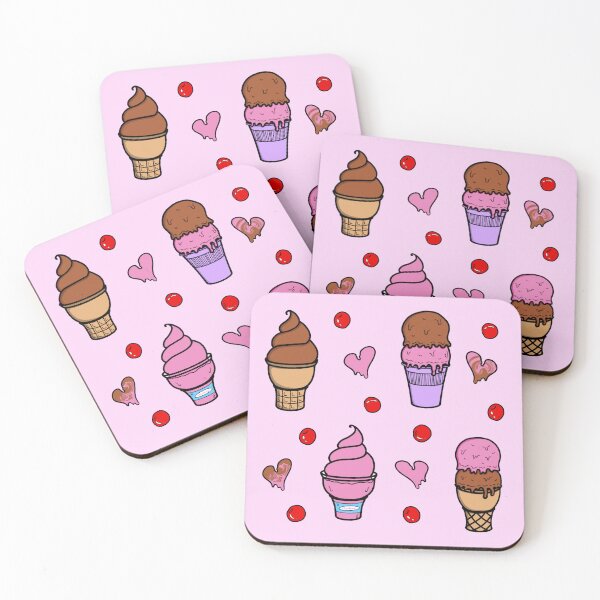 Item preview, Strawberry and Chocolate Ice Cream (Sticker Pack) designed and sold by Ti11iever.