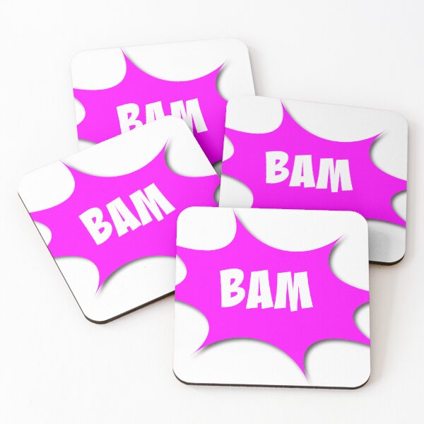 Item preview, Comic Sound Bubble - BAM Magenta and White designed and sold by UncommonEveryday.