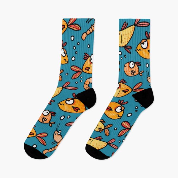 Item preview, funny fish doodle designed and sold by kobyakov.