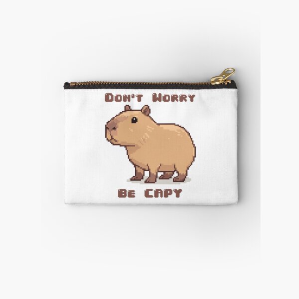 Item preview, Don’t Worry, Be Capy – Retro Pixel Capybara designed and sold by imaginariun.