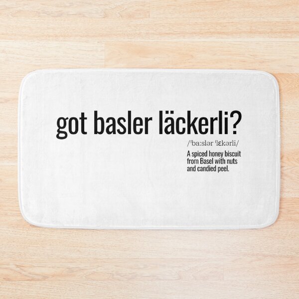 Item preview, got basler läckerli? designed and sold by nature. electrified..