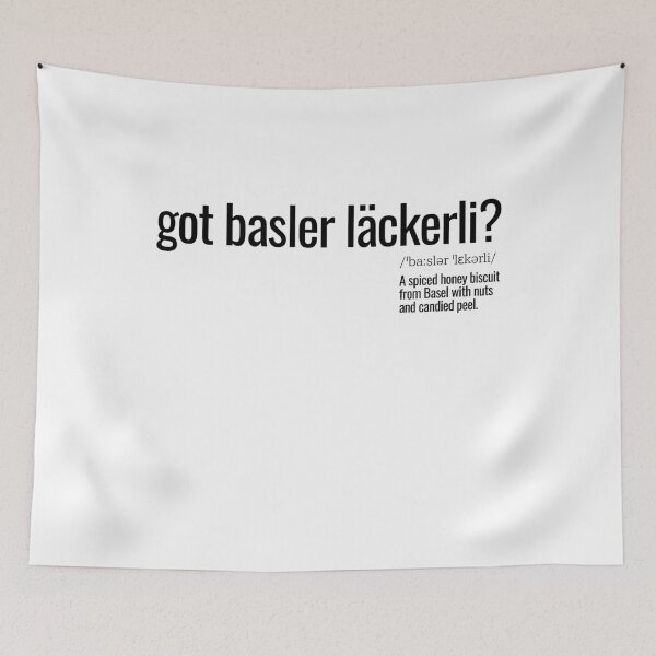 Item preview, got basler läckerli? designed and sold by nature. electrified..