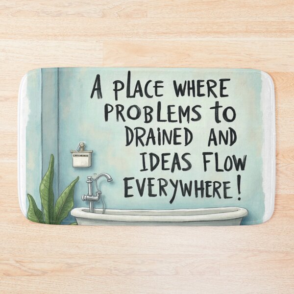 Item preview, Bathroom art a place to think designed and sold by JanChryzostom.