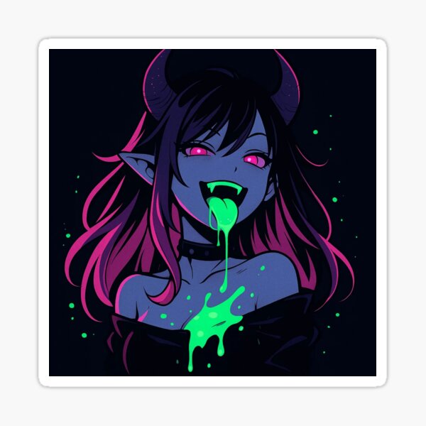 Item preview, Neon Demoness designed and sold by EndOfRainbowArt.