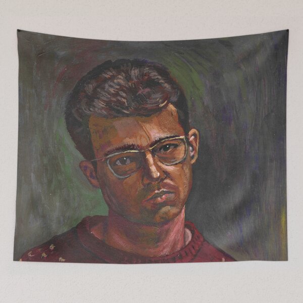 Item preview, Self Portrait after trip to Quito, Ecuador in the 1990's designed and sold by Charles Harker.
