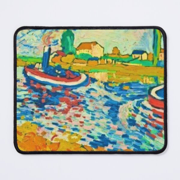 Item preview, Tugboat on the Seine, Chatou, Maurice de Vlaminck designed and sold by CristalleLisa.