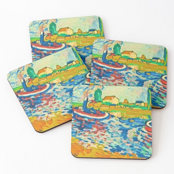 Item preview, Tugboat on the Seine, Chatou, Maurice de Vlaminck  designed and sold by CristalleLisa.