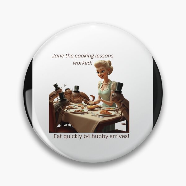 Item preview, A housewife serving food to cockroaches.  designed and sold by Jamesk82.
