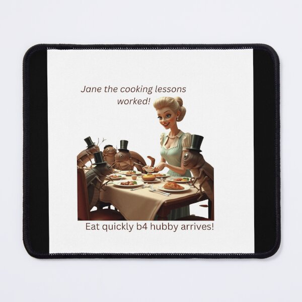 Item preview, A housewife serving food to cockroaches.  designed and sold by Jamesk82.