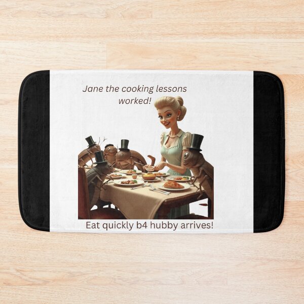 Item preview, A housewife serving food to cockroaches.  designed and sold by Jamesk82.