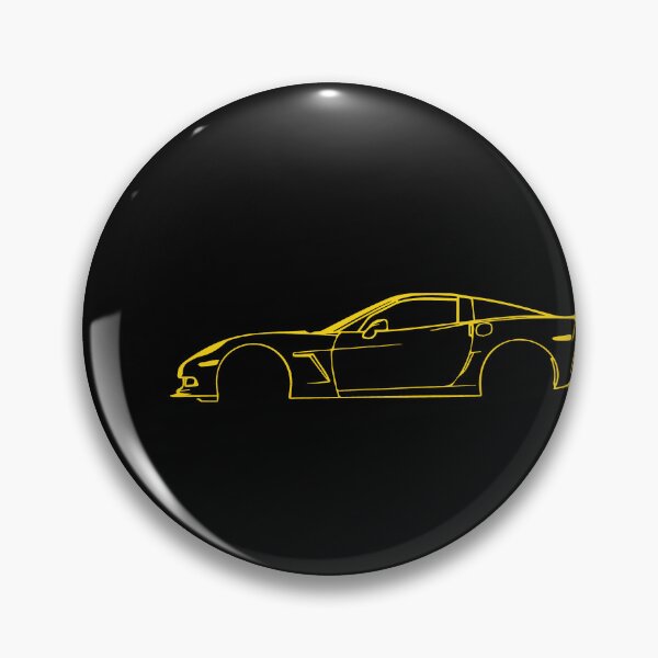 Item preview, Líneas amarillas del Corvette C6 designed and sold by TheArtOfCar.