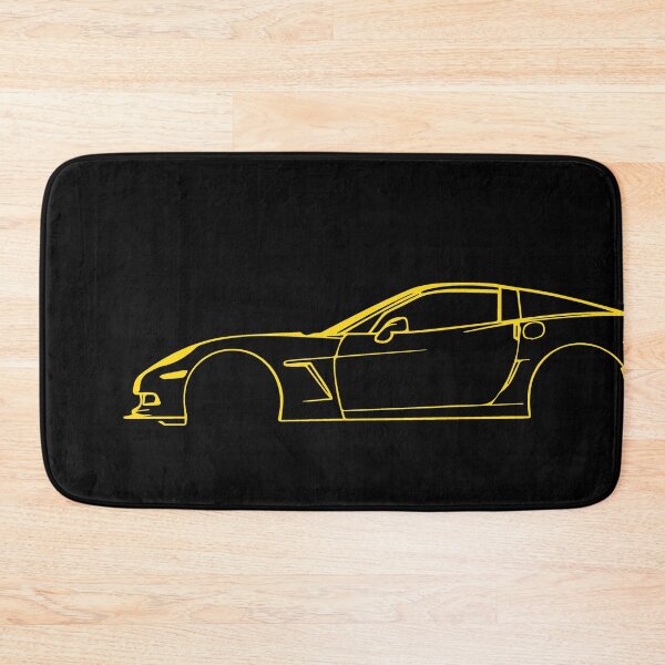 Item preview, Yellow Corvette C6 Lines  designed and sold by TheArtOfCar.