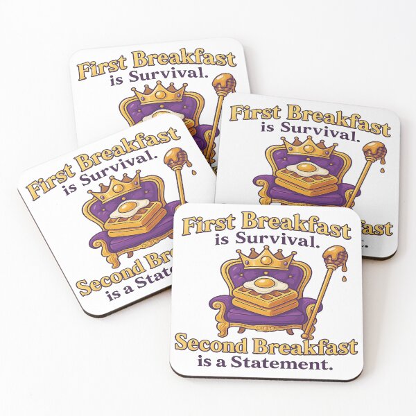 Item preview, Second Breakfast Royalty - Because One Just Isn’t Enough designed and sold by POD DYNASTY | Original Print On Demand T-Shirt Graphics.