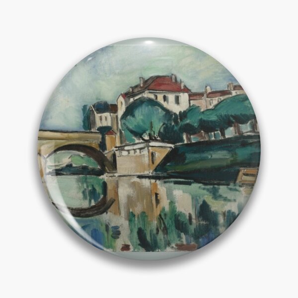 Item preview, The Poissy Bridge (Le pont de Poissy), Maurice de Vlaminck, c.1910, oil on canvas designed and sold by CristalleLisa.