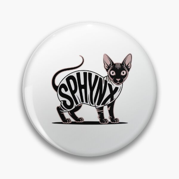 Artikelvorschau, Sphynx-Katzen-Silhouette entworfen und verkauft von TheAnimalZ00.