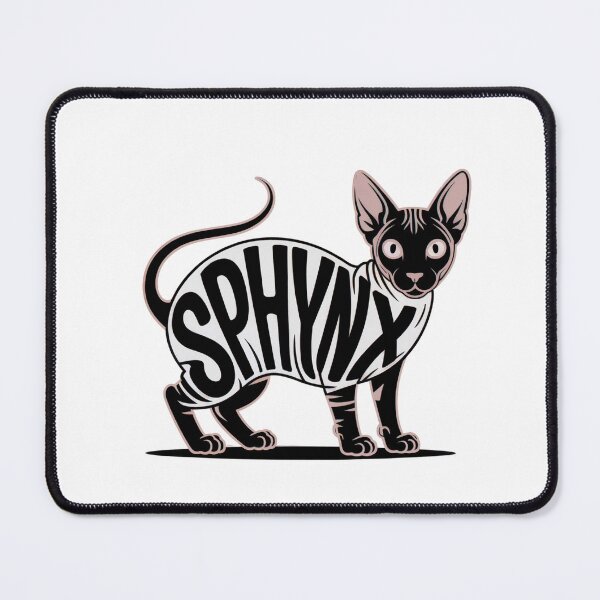 Artikelvorschau, Sphynx-Katzen-Silhouette entworfen und verkauft von TheAnimalZ00.