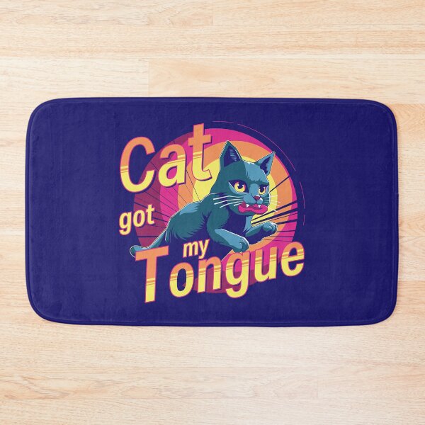 Item preview, Cat Got My Tongue – 80s Retro Vibes designed and sold by W-O-A-K.