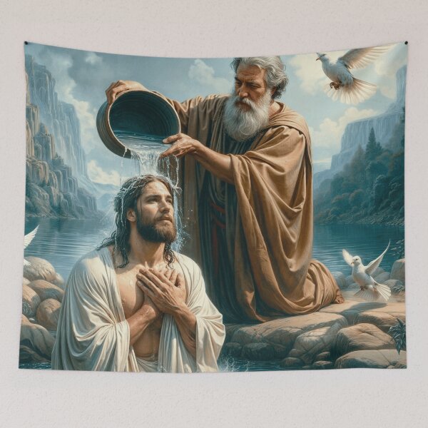 Item preview, THE BAPTISM OF JESUS designed and sold by origingallery.