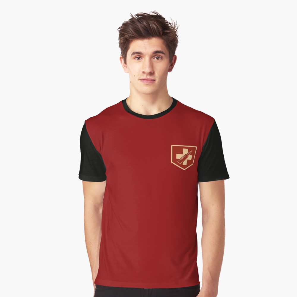 Vista previa del artículo con la obra «Camiseta gráfica», diseñado y vendido por BubblePopRed.