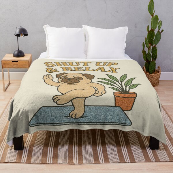 Item preview, Shut Up And Relax Pug Yoga designed and sold by zzz888.
