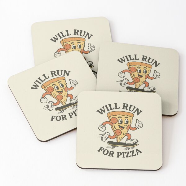 Item preview, Will Run For Pizza Skateboard designed and sold by zzz888.