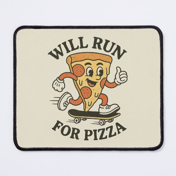 Item preview, Will Run For Pizza Skateboard designed and sold by zzz888.