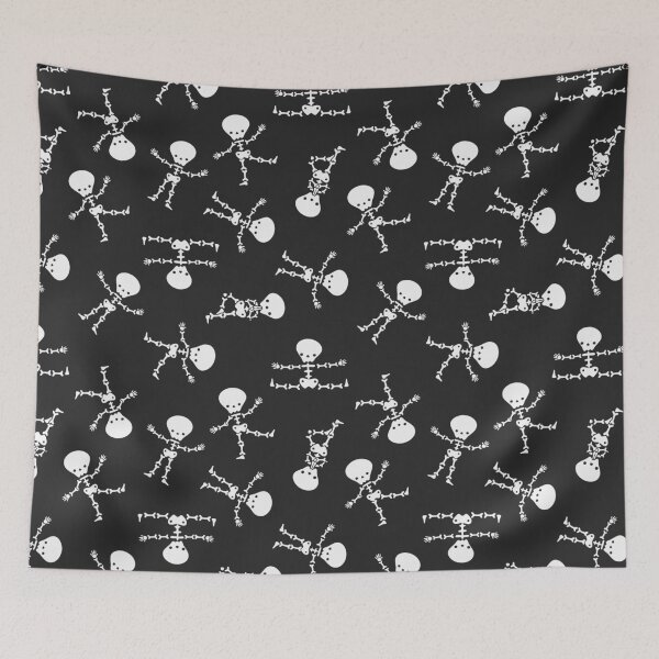 Item preview, dancing skeletons - charcoal designed and sold by Becca Alessi.