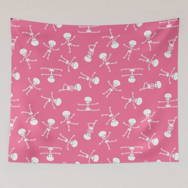 Item preview, dancing skeletons - pink designed and sold by Becca Alessi.