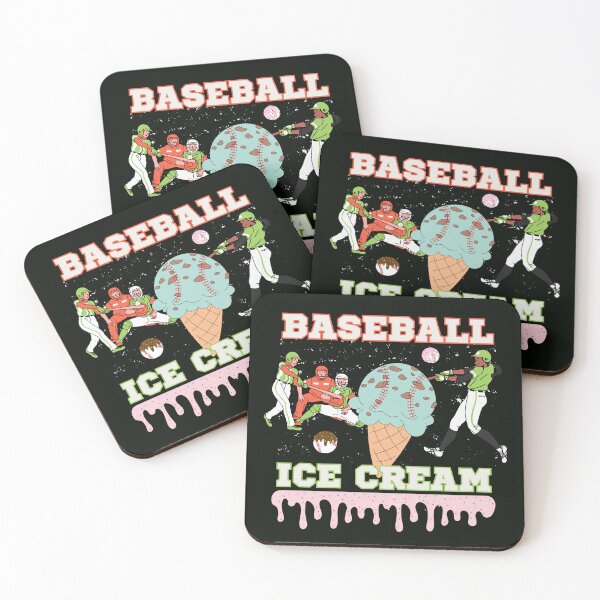 Item preview, Baseball Dripping Ice Cream Drip Youth Boys Baseball designed and sold by Pishpunta.