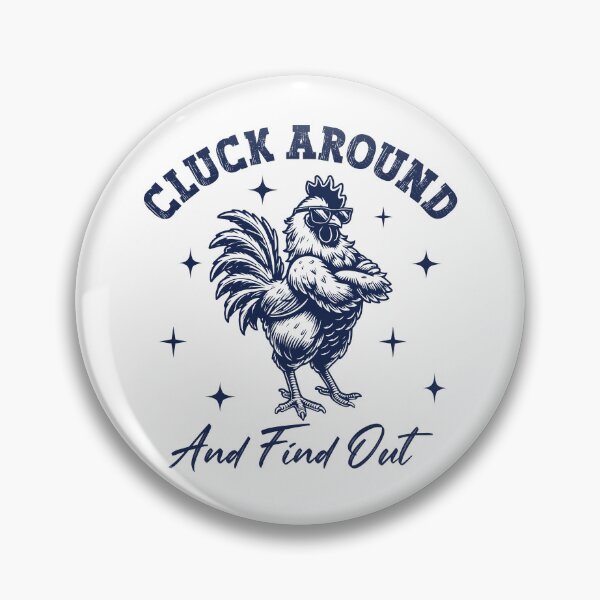Item preview, CLUCK AROUND AND FIND OUT RETRO designed and sold by FlutteringWings.