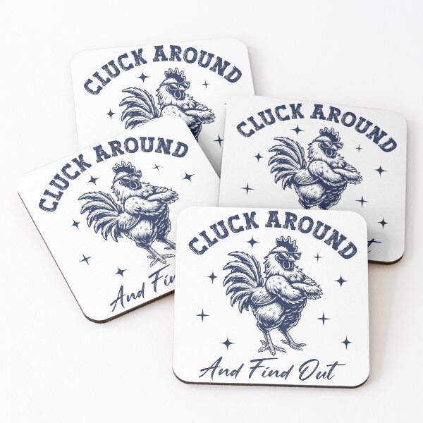 Item preview, CLUCK AROUND AND FIND OUT RETRO designed and sold by FlutteringWings.