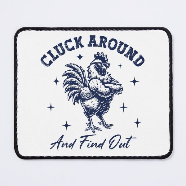 Item preview, CLUCK AROUND AND FIND OUT RETRO designed and sold by FlutteringWings.