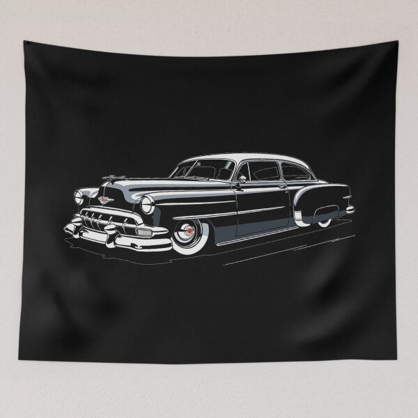 Item preview, 1953 Black Chevy Bel Air – Classic Lowrider American Car Art designed and sold by TheArtOfCar.