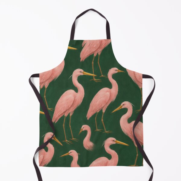 Item preview, Antique Pink Herons Painting  designed and sold by crazypattern.