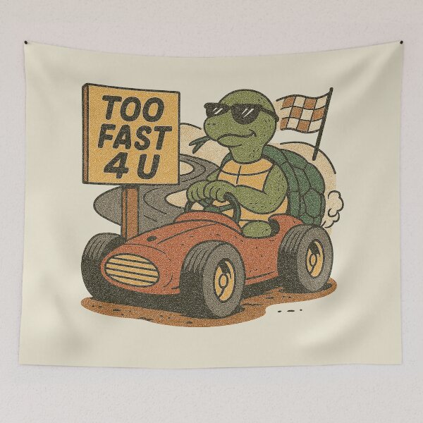 Item preview, Too Fast 4 U Racing Turtle designed and sold by zzz888.