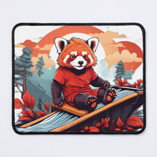 Item preview, red panda on the slide designed and sold by Karaz's Animal Kingdom.