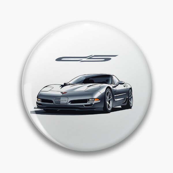 Item preview, Silver C5 Corvette – Modern American Muscle Car Art  designed and sold by TheArtOfCar.