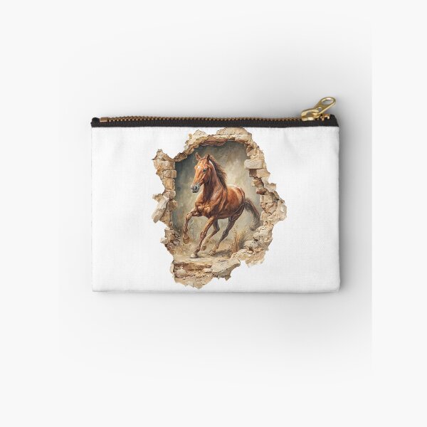 Item preview, Horse breaking through a stone wall in dynamic motion surrounded designed and sold by Ms. Iryna.