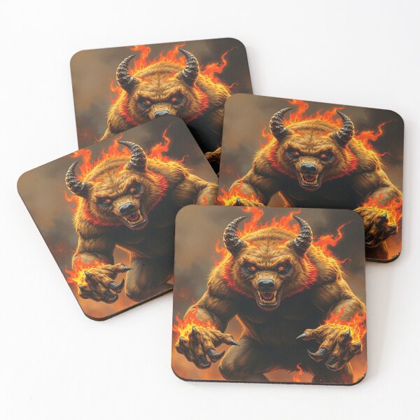 Item preview, Demon Bear - Engulfed in Flames designed and sold by shakespeare1212.