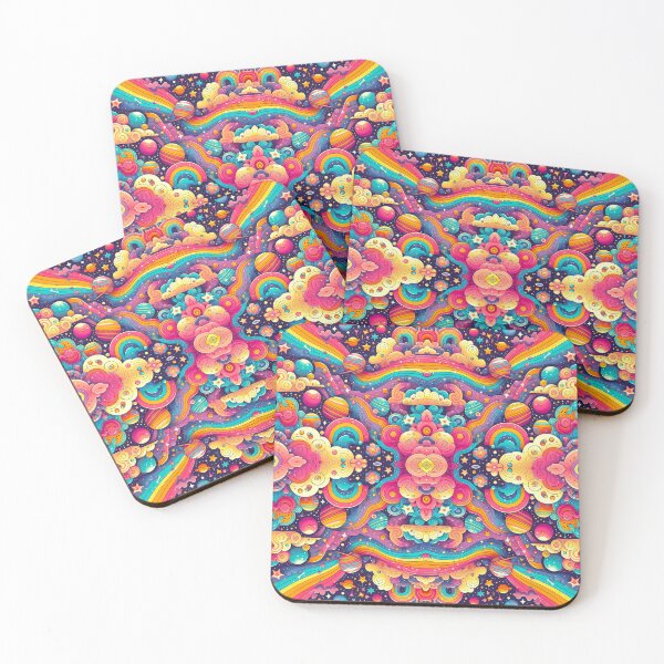 Item preview, Cosmic Rainbow Abstract Art designed and sold by Dopamine Glitch.