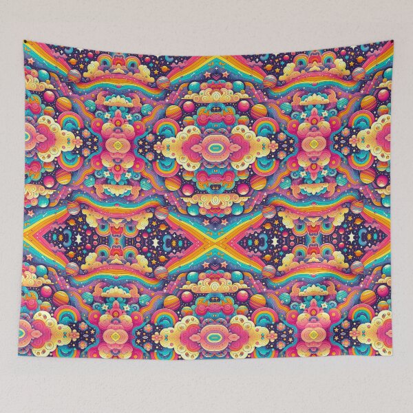 Item preview, Cosmic Rainbow Abstract Art designed and sold by Dopamine Glitch.