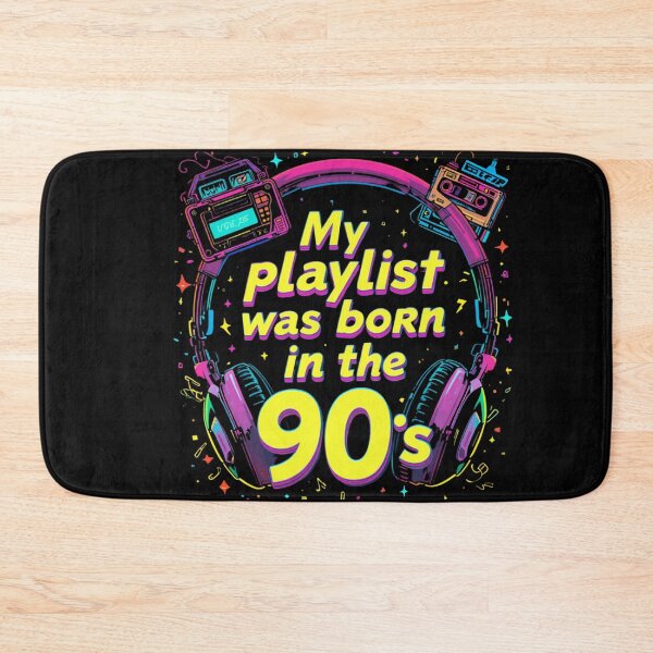 Item preview, My Playlist Was Born in the 90s - Retro Music Lover Design designed and sold by ZENTIO.