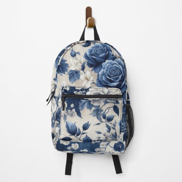 Item preview, Blue Floral Art Poster designed and sold by psychcyberpunk.