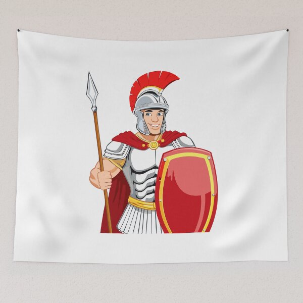 Item preview, Roman centurion, Roman soldier in a helmet with crest, with a shield and a spear, Roman legionary soldier designed and sold by Danler.